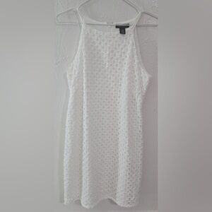 White House Black Market Textured White Dress